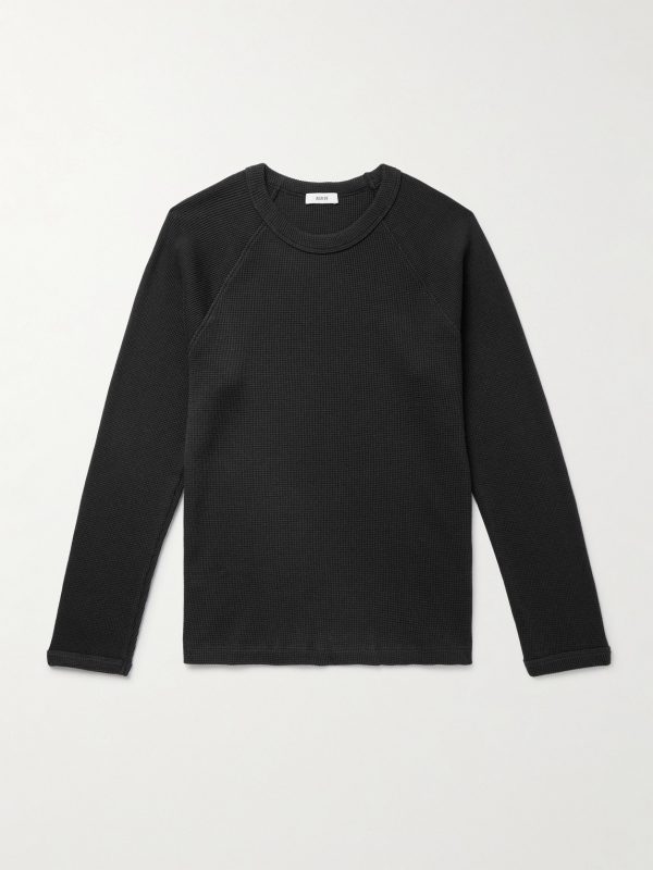 Payson Waffle-Knit Cotton-Blend T-Shirt