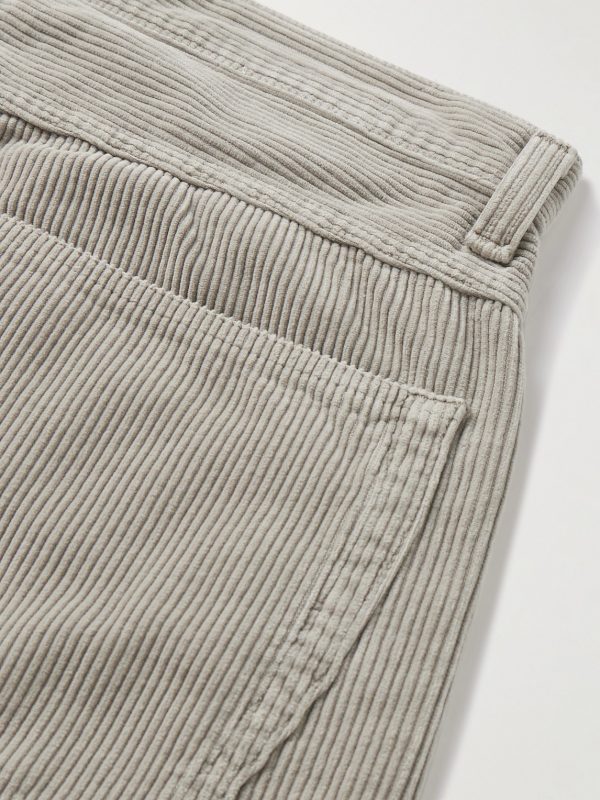 Fusion Straight-Leg Cotton-Corduroy Trousers - CU