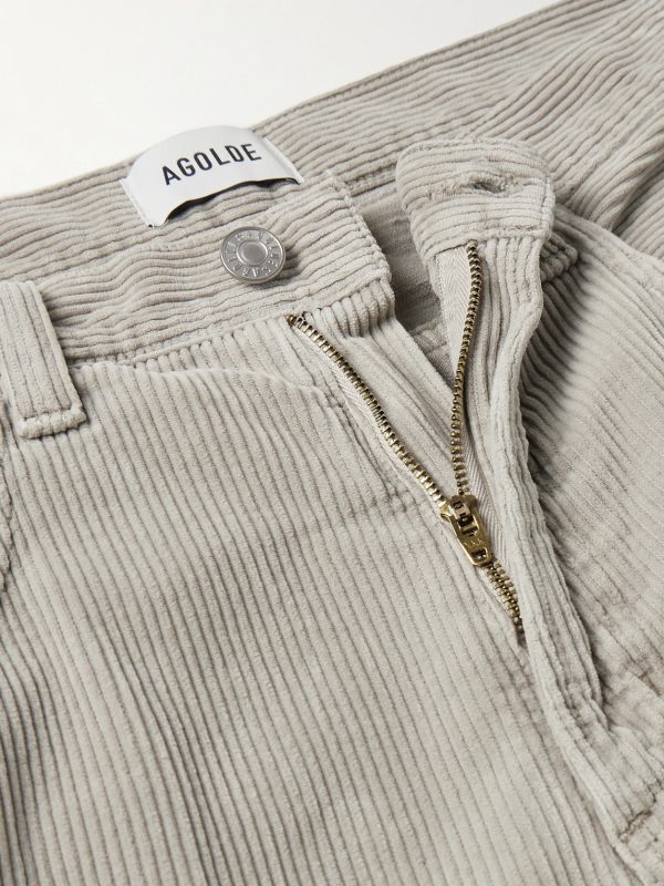 Fusion Straight-Leg Cotton-Corduroy Trousers - E1