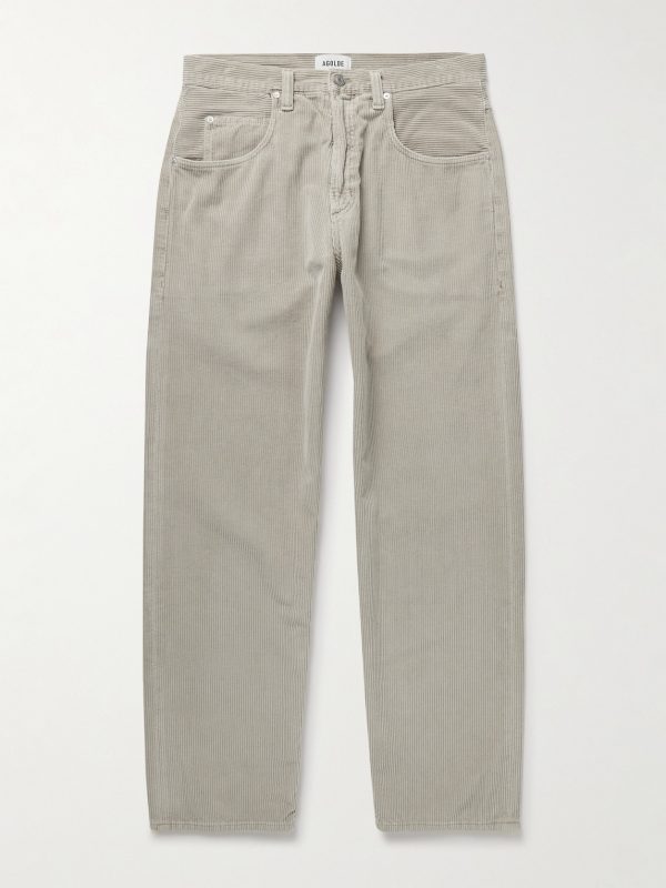 Fusion Straight-Leg Cotton-Corduroy Trousers