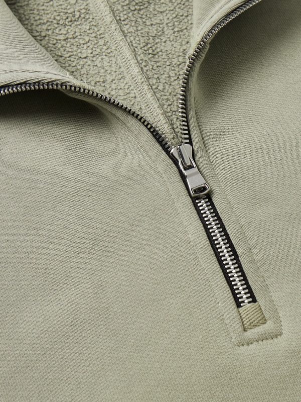 Idris Cotton-Jersey Half-Zip Sweatshirt - CU Idris Cotton-Jersey Half-Zip Sweatshirt - CU
