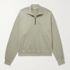 Idris Cotton-Jersey Half-Zip Sweatshirt Idris Cotton-Jersey Half-Zip Sweatshirt