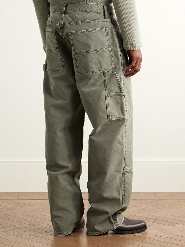 Layton Straight-Leg Cotton-Canvas Trousers - BK Layton Straight-Leg Cotton-Canvas Trousers - BK