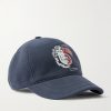 + Marc Jacobs Logo-Embroidered Cotton-Jersey Baseball Cap + Marc Jacobs Logo-Embroidered Cotton-Jersey Baseball Cap