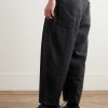 Tapered Cropped Pleated Checked Wool-Blend Suit Trousers - BK Tapered Cropped Pleated Checked Wool-Blend Suit Trousers - BK