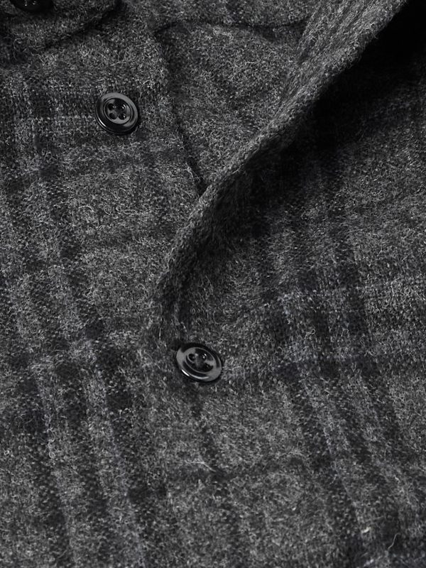 Garson Checked Wool-Blend Shirt - CU Garson Checked Wool-Blend Shirt - CU
