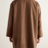 Jute Wool-Blend Coat - BK