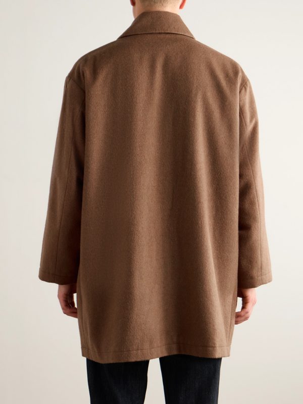 Jute Wool-Blend Coat - BK