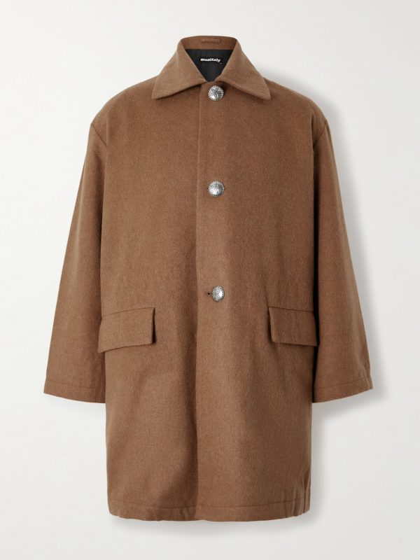 Jute Wool-Blend Coat