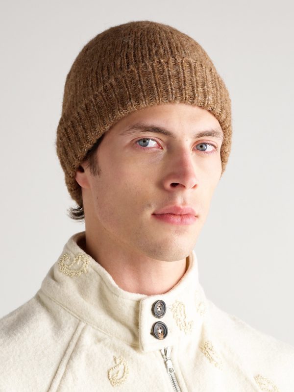 Alpaca and Cotton-Blend Beanie - OU Alpaca and Cotton-Blend Beanie - OU