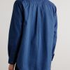 Button-Down Collar Indigo-Dyed Cotton Oxford Shirt - BK Button-Down Collar Indigo-Dyed Cotton Oxford Shirt - BK