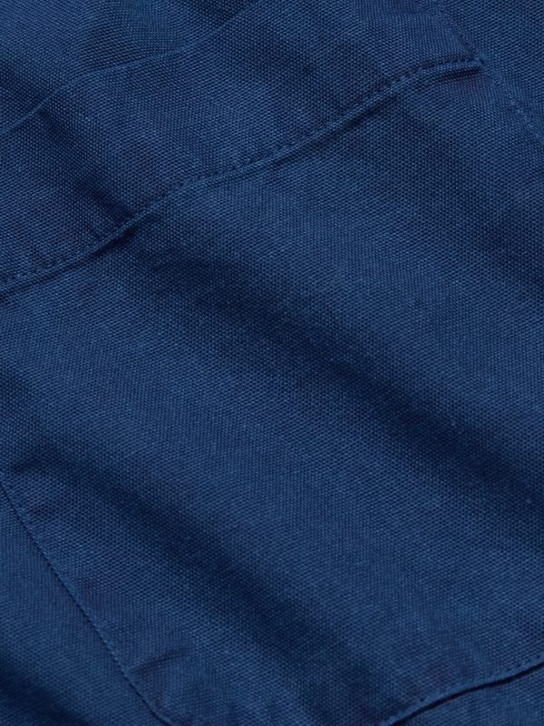 Button-Down Collar Indigo-Dyed Cotton Oxford Shirt - E1 Button-Down Collar Indigo-Dyed Cotton Oxford Shirt - E1