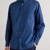 Button-Down Collar Indigo-Dyed Cotton Oxford Shirt - FR Button-Down Collar Indigo-Dyed Cotton Oxford Shirt - FR
