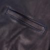 Indigo-Dyed Leather Biker Jacket - E1