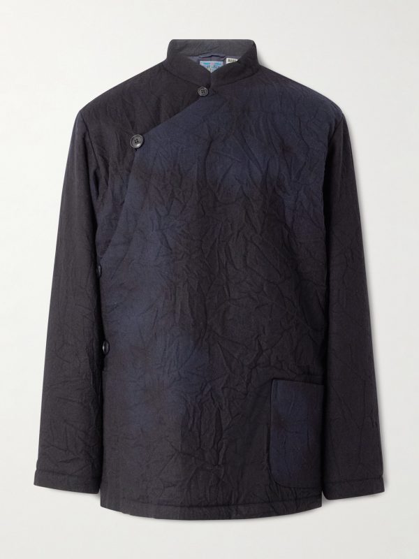 Padded Crinkled Wool-Blend Jacket Padded Crinkled Wool-Blend Jacket