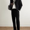 Straight-Leg Sashiko Cotton Trousers - OU Straight-Leg Sashiko Cotton Trousers - OU