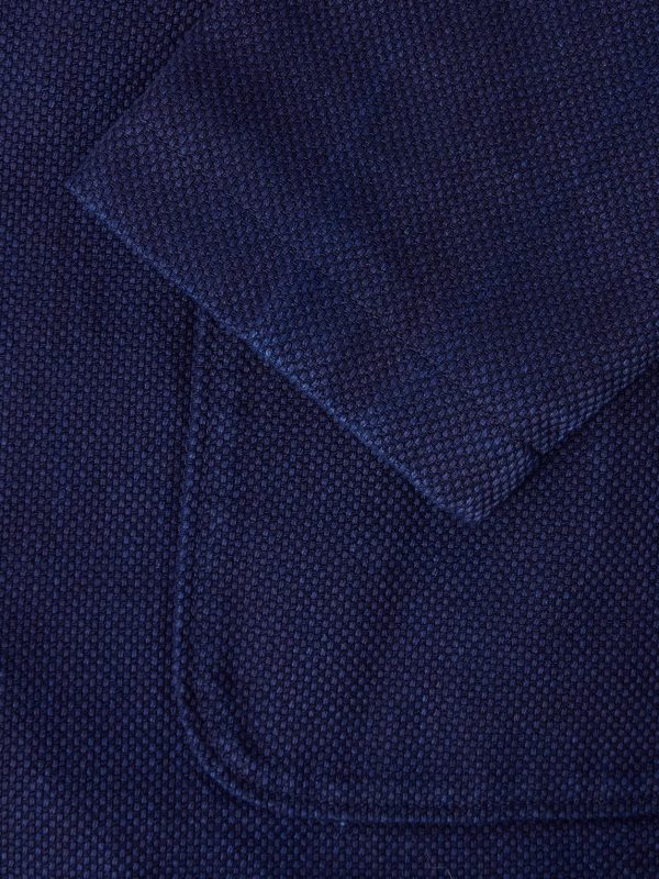 Sashiko Cotton-Piqué Suit Jacket - CU Sashiko Cotton-Piqué Suit Jacket - CU