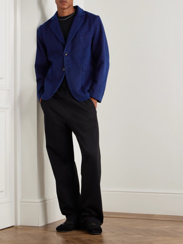 Sashiko Cotton-Piqué Suit Jacket - OU Sashiko Cotton-Piqué Suit Jacket - OU