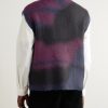 Dégradé Brushed Jacquard-Knit Sweater Vest - BK Dégradé Brushed Jacquard-Knit Sweater Vest - BK