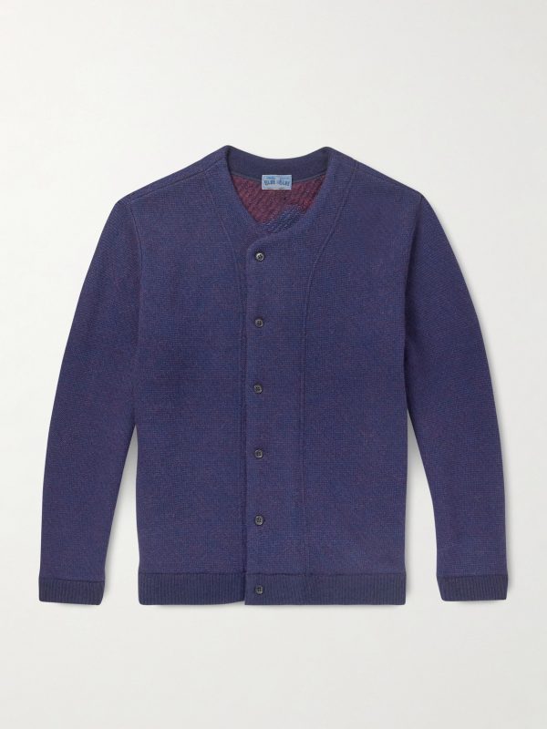 Intarsia Wool-Blend Cardigan