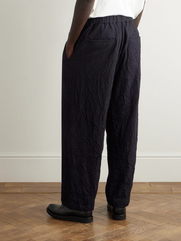 Straight-Leg Wool-Blend Trousers - BK Straight-Leg Wool-Blend Trousers - BK