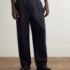 Straight-Leg Wool-Blend Trousers - FR Straight-Leg Wool-Blend Trousers - FR