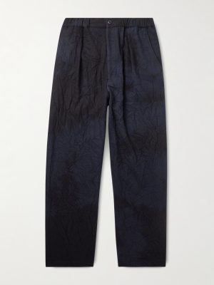 Straight-Leg Wool-Blend Trousers