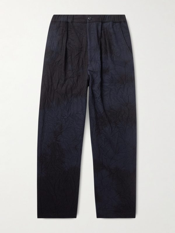 Straight-Leg Wool-Blend Trousers Straight-Leg Wool-Blend Trousers