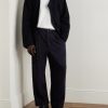 Straight-Leg Wool-Blend Trousers - OU Straight-Leg Wool-Blend Trousers - OU