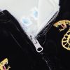Tora Ni Fuji Reversible Embroidered Velvet and Satin Bomber Jacket - CU Tora Ni Fuji Reversible Embroidered Velvet and Satin Bomber Jacket - CU