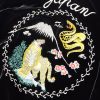Tora Ni Fuji Reversible Embroidered Velvet and Satin Bomber Jacket - E1 Tora Ni Fuji Reversible Embroidered Velvet and Satin Bomber Jacket - E1
