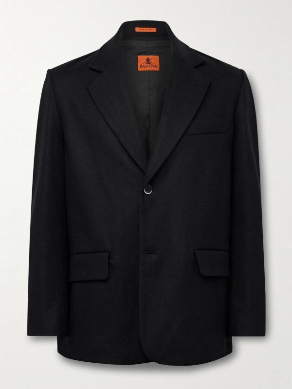 Wool-Blend Felt Blazer Wool-Blend Felt Blazer