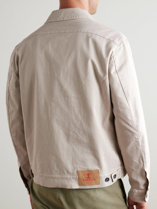 Cotton-Blend Twill Overshirt - BK