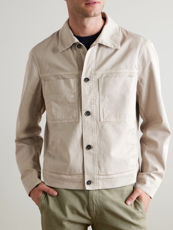 Cotton-Blend Twill Overshirt - FR