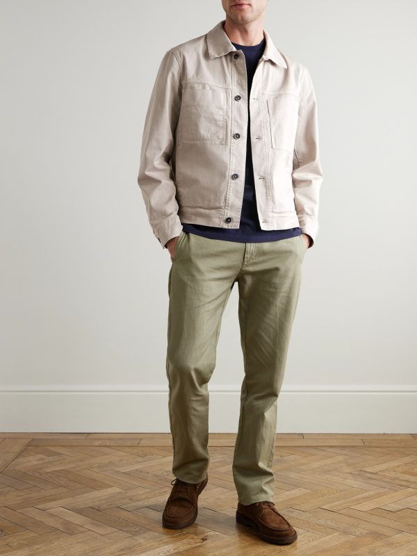 Cotton-Blend Twill Overshirt - OU