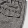Straight-Leg Virgin Wool Drawstring Trousers - CU