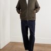 Virgin Wool-Blend Jersey Varsity Jacket - OU Virgin Wool-Blend Jersey Varsity Jacket - OU