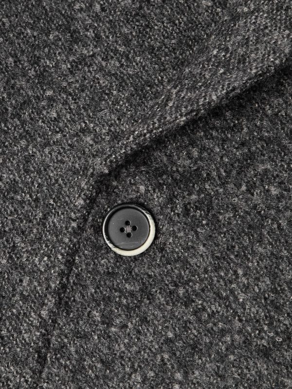 Double-Breasted Melton Wool-Blend Coat - CU