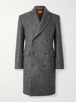 Double-Breasted Melton Wool-Blend Coat Double-Breasted Melton Wool-Blend Coat