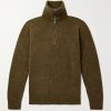 Alpaca-Blend Half-Zip Sweater Alpaca-Blend Half-Zip Sweater
