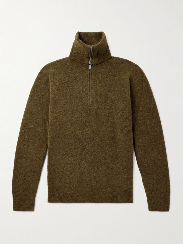 Alpaca-Blend Half-Zip Sweater Alpaca-Blend Half-Zip Sweater