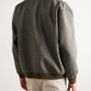 Virgin Wool-Blend Jersey Varsity Jacket - BK Virgin Wool-Blend Jersey Varsity Jacket - BK
