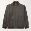 Virgin Wool-Blend Jersey Varsity Jacket Virgin Wool-Blend Jersey Varsity Jacket