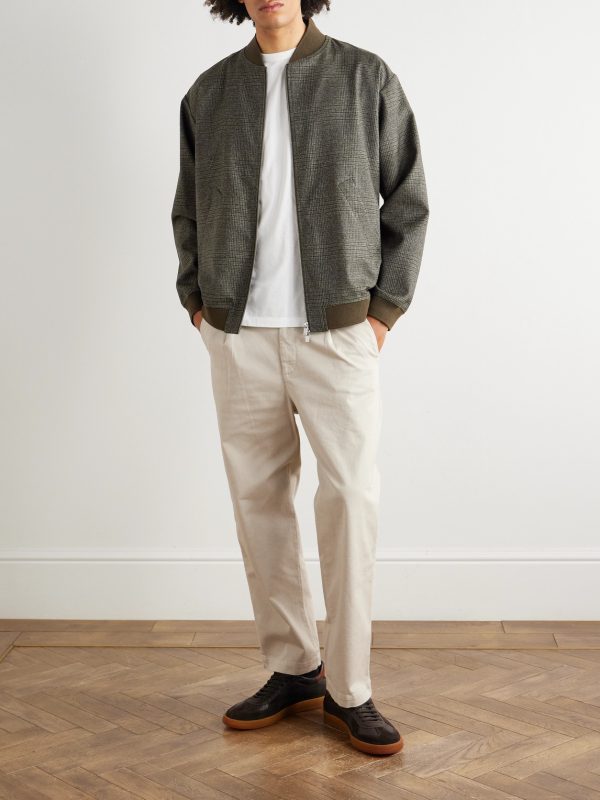 Virgin Wool-Blend Jersey Varsity Jacket - OU Virgin Wool-Blend Jersey Varsity Jacket - OU