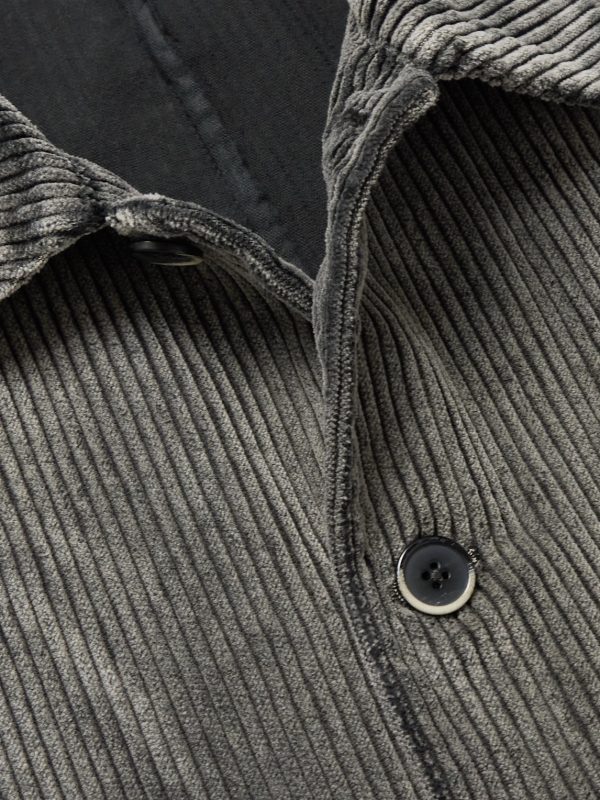 Garment-Dyed Cotton-Corduroy Overshirt - CU