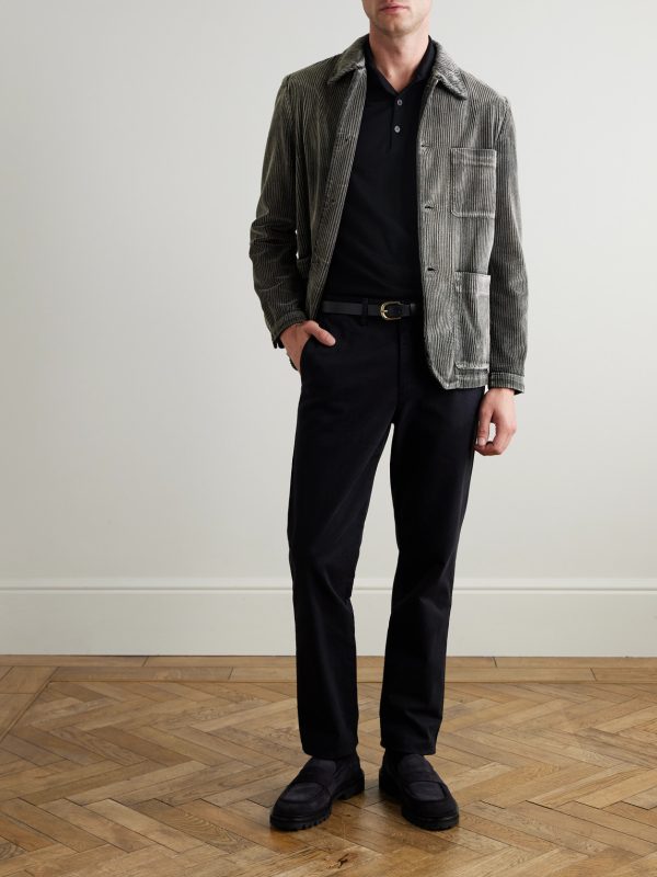Garment-Dyed Cotton-Corduroy Overshirt - OU