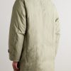 Winslow Padded Wool and Linen-Blend Down Coat - BK