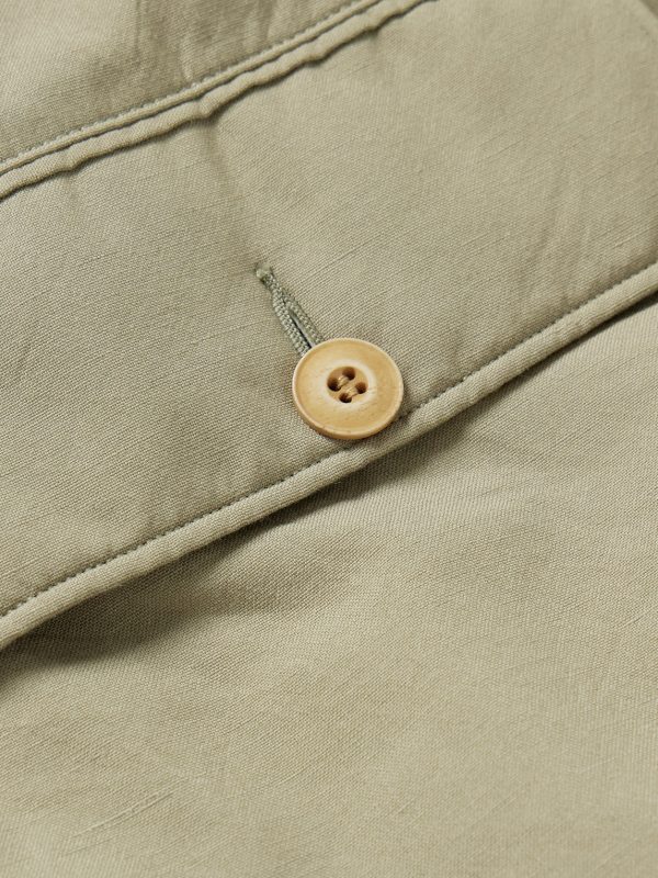 Winslow Padded Wool and Linen-Blend Down Coat - E1