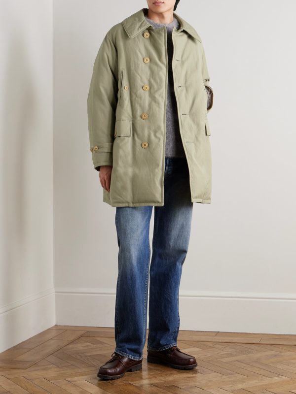 Winslow Padded Wool and Linen-Blend Down Coat - OU