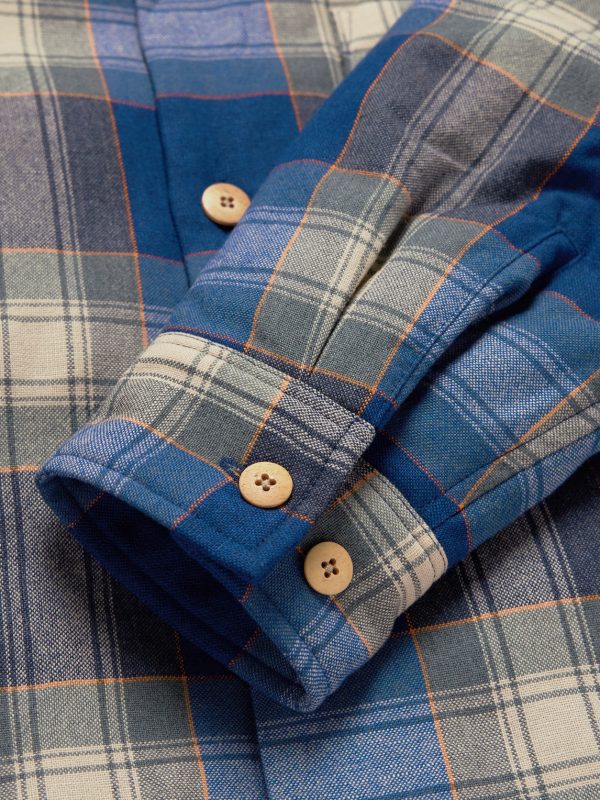 Keesey Checked Wool and Linen-Blend Flannel Down Jacket - CU Keesey Checked Wool and Linen-Blend Flannel Down Jacket - CU